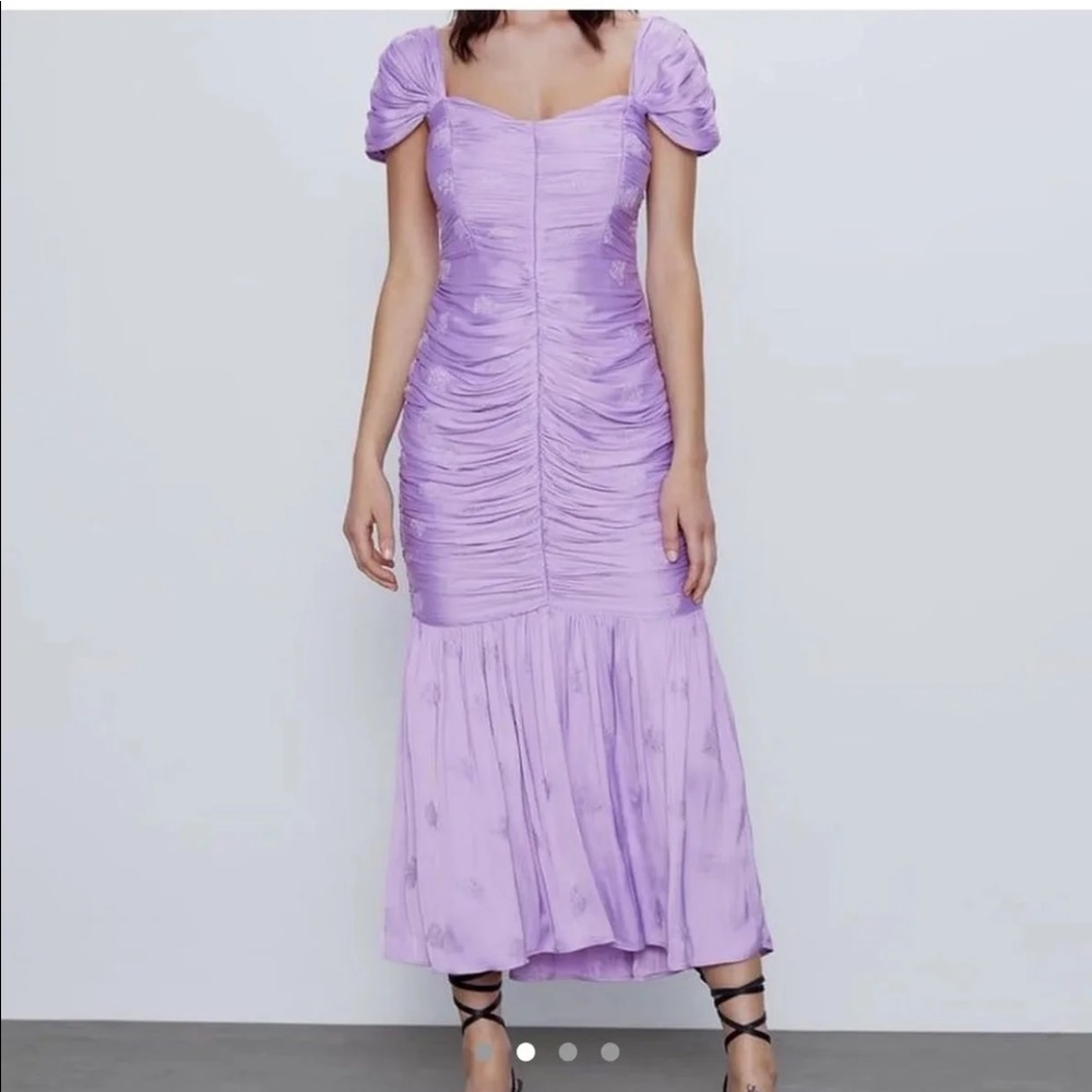 SOLDDD!!!! zara draped lilac dress